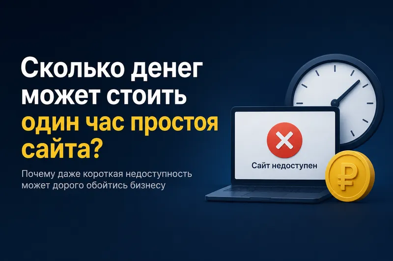 Сколько денег стоит час простоя сайта